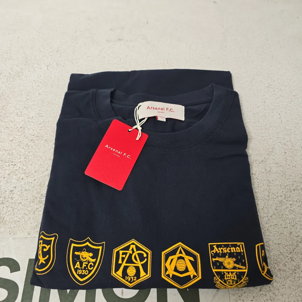 ARSENAL F.C. NAVY CREW T-SHIRT – XS