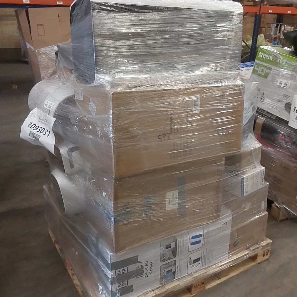 PALLET OF APPROXIMATELY 35 UNPROCESSED RAW RETURN HOUSEHOLD AND ELECTRICAL GOODS TO INCLUDE;