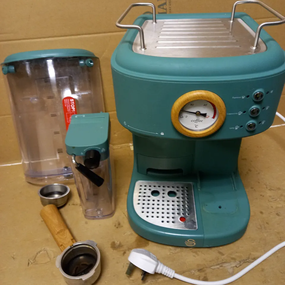 SWAN NORDIC ONE TOUCH ESPRESSO MACHINE - PINE GREEN