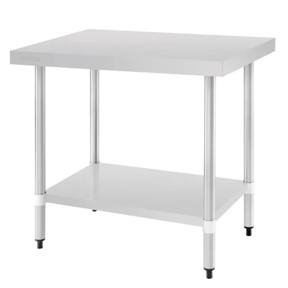 BOXED VOGUE STAINLESS STEEL PREP TABLE
