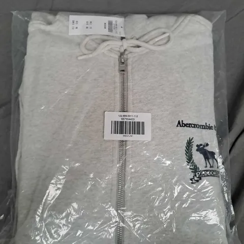 BAGGED ABERCROMBIE & FITCH HOODIE ON WHITE - MEDIUM
