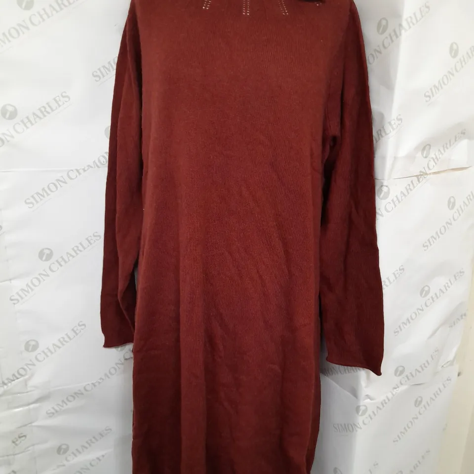 SEASALT CORNWALL SYDNEY COVE DRESS IN BURGUNDY SIZE 18