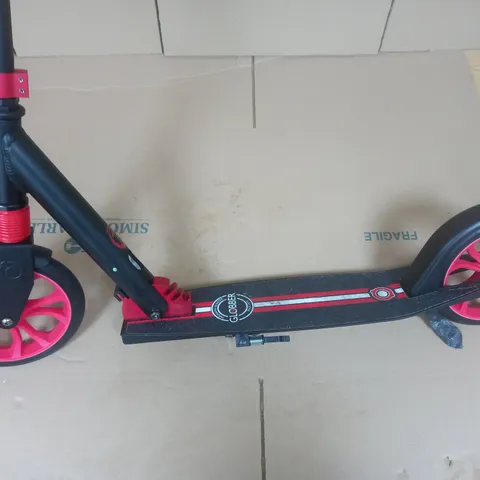 GLOBBER SCOOTER IN BLACK/RED WITH 205MM WHEELS