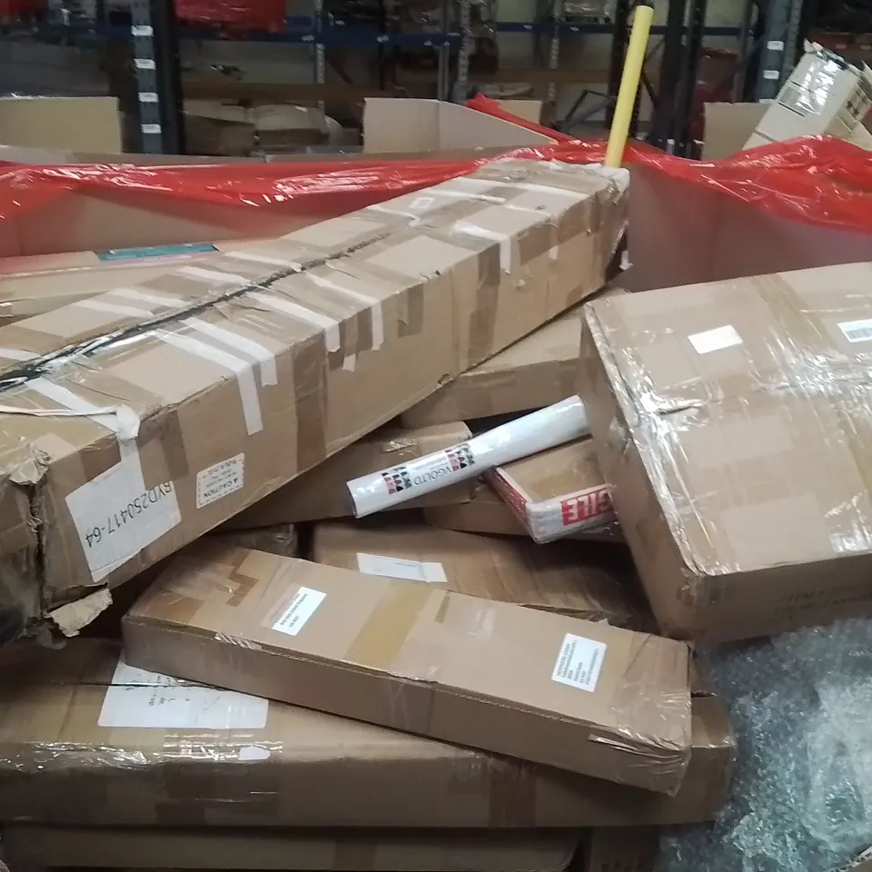 PALLET OF ASSORTED HOUSEHOLD GOODS AND PRODUCTS TO INCLUDE;TOILET TRAINER,TIGER BAG,CLOCK