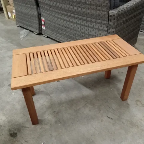 OUTDOOR PATIO WOODEN COFFEE TABLE