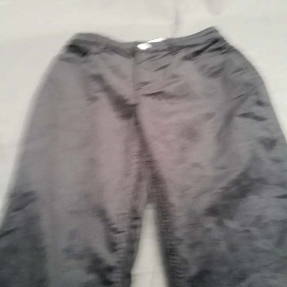 HUSH CORD BLACK TROUSERS - SIZE 8