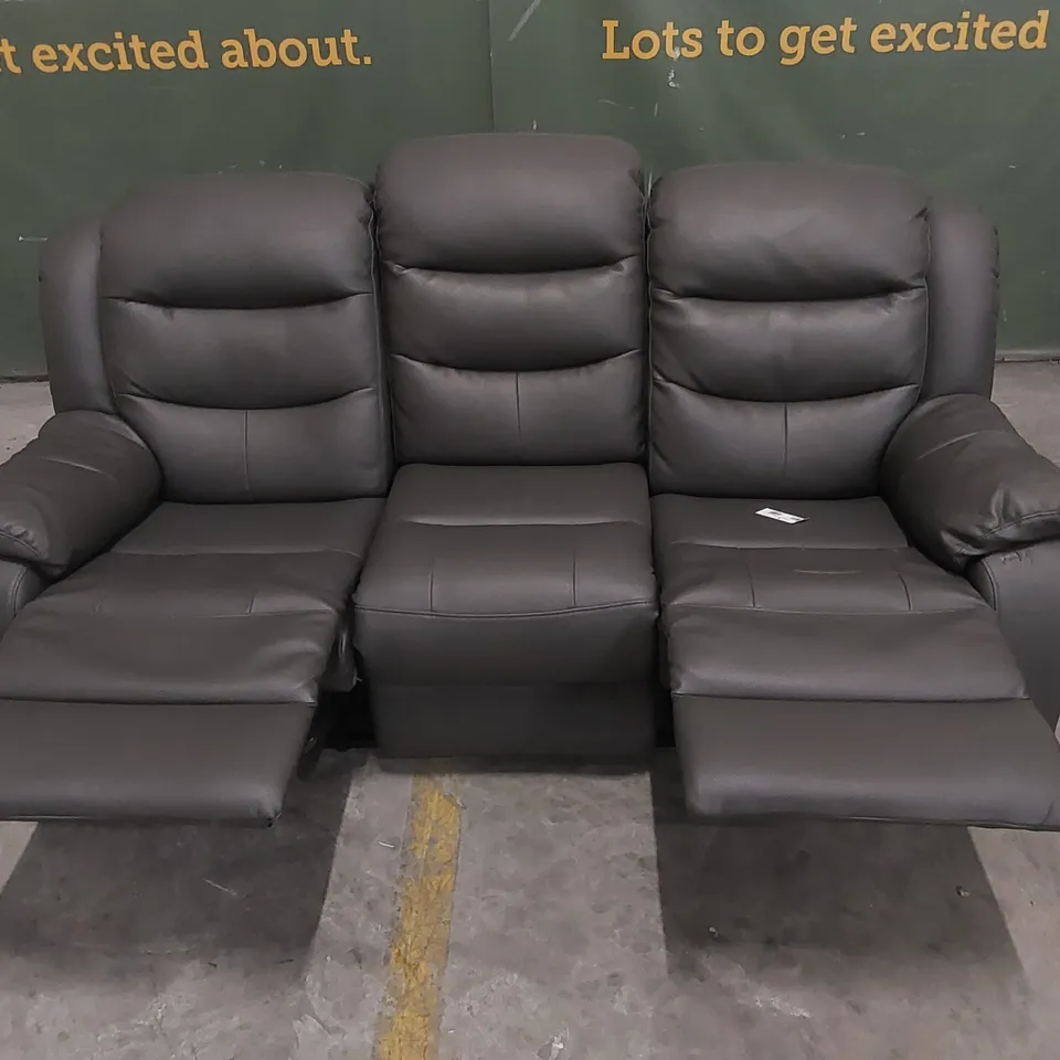 DESIGNER MANUAL RECLINING 3 SEATER SOFA	