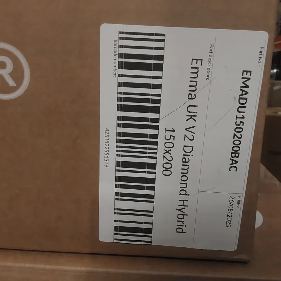 BRAND NEW BOXED EMMA UK V2 DIAMOND HYBRID 150 x 200CM KING SIZE MATTRESS 