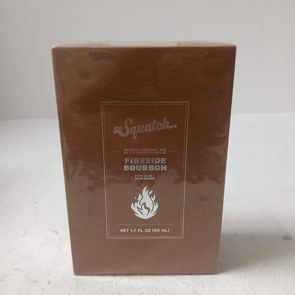 BOXED AND SEALED DR SQUATCH FIRESIDE COLOGNE NATURAL COLOGNE 50ML