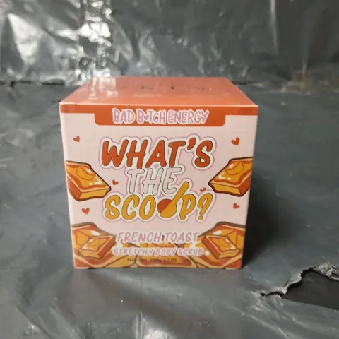 SEALED PLOUISE WHAT'S THE SCOOP? FRENCH TOAST STRETCHY BODY SCRUB - 200G