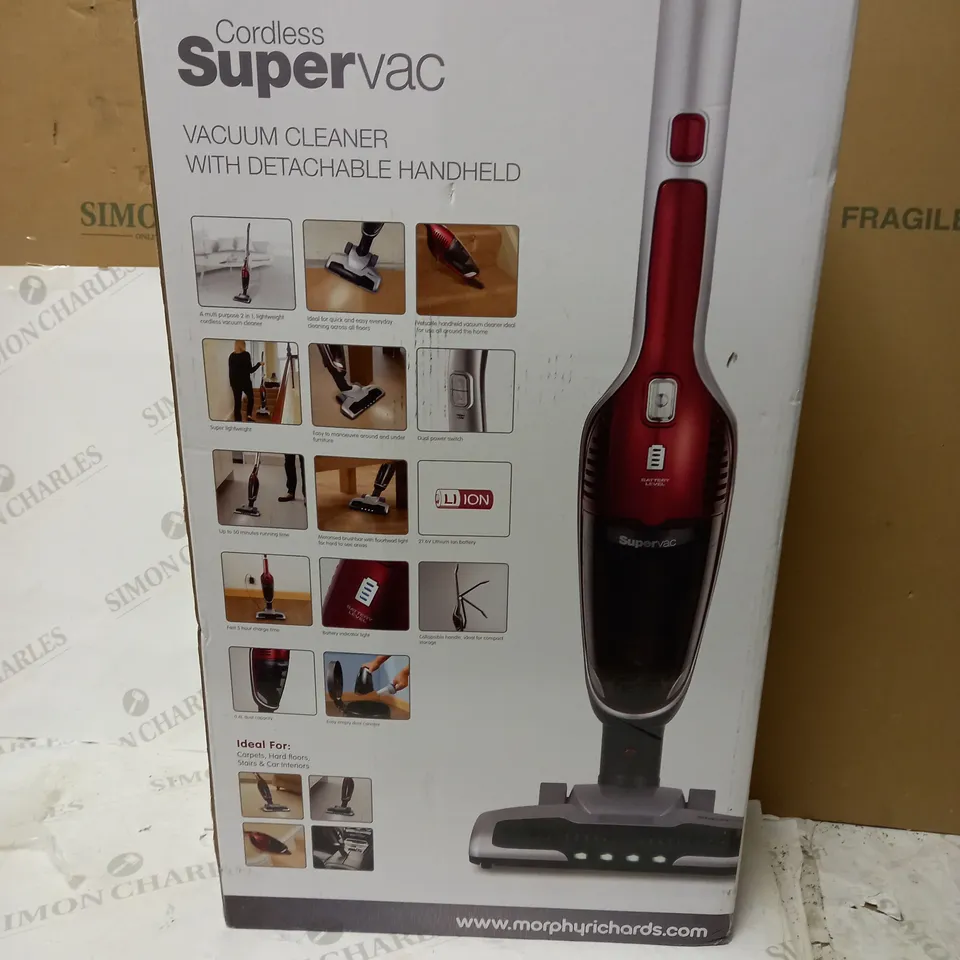 MORPHY RICHARDS CORDLESS SUPERVAC 