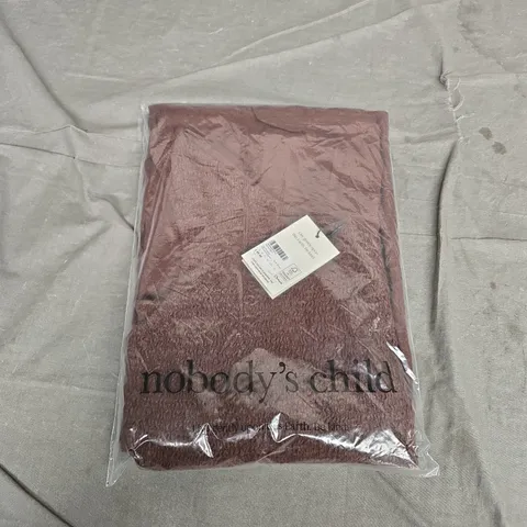 NOBODY'S CHILD ONE-SHOULDER MONTATANA JUMPSUIT – BROWN, UK 16 EU 44 US 12