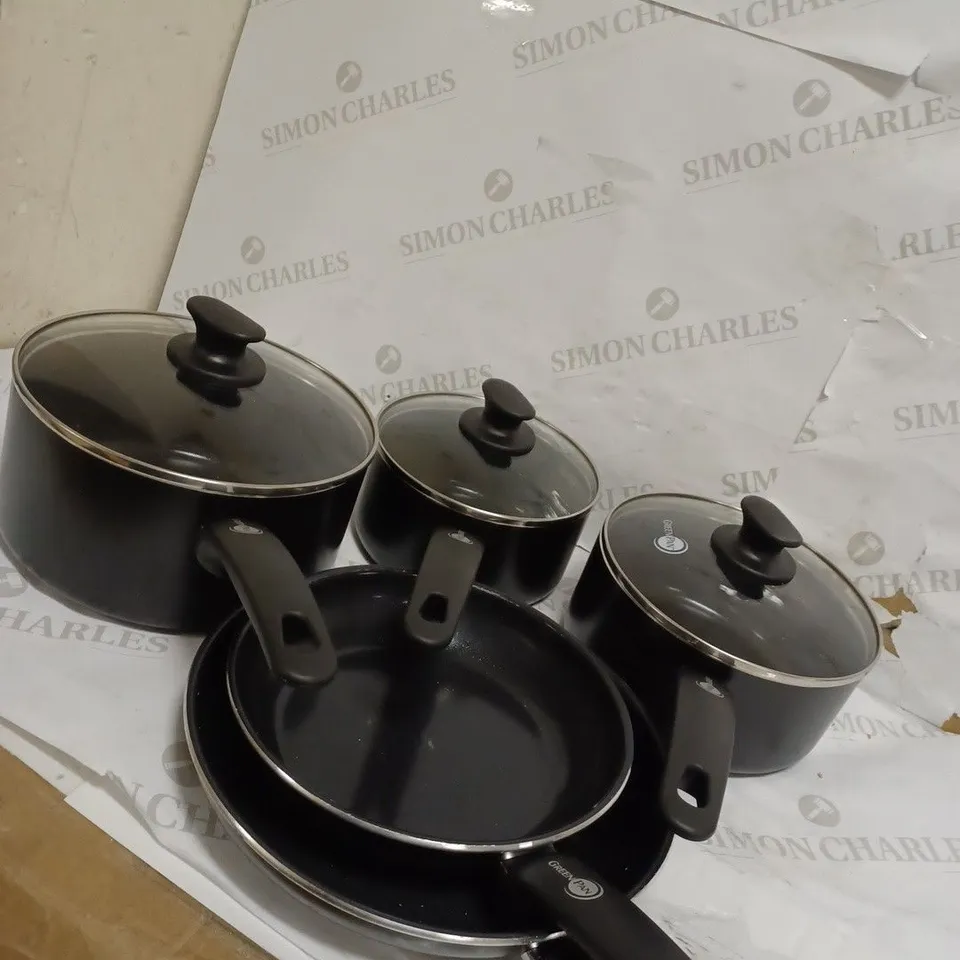 GREENPAN CAMBRIDGE CERAMIC NON-STICK COOKWARE SET