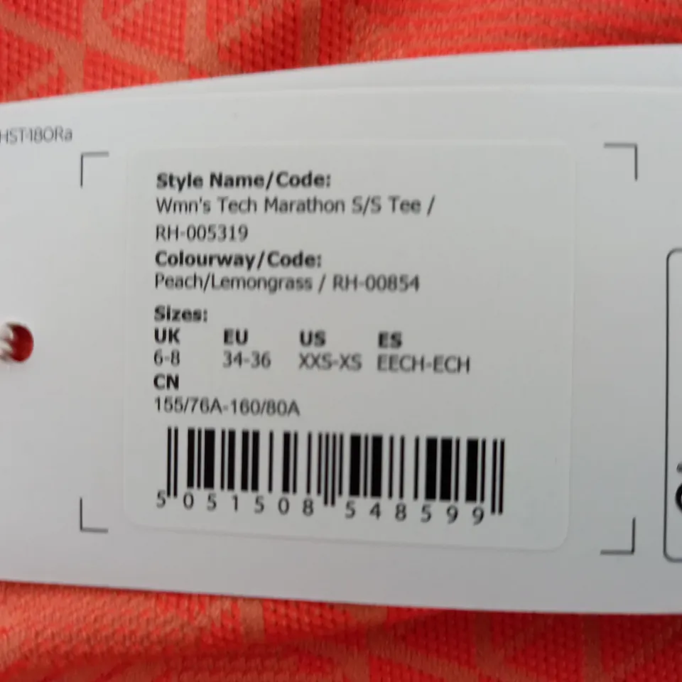 RONHILL TECH MARATHON WOMEN'S T-SHIRT - UK SIZE 6-8