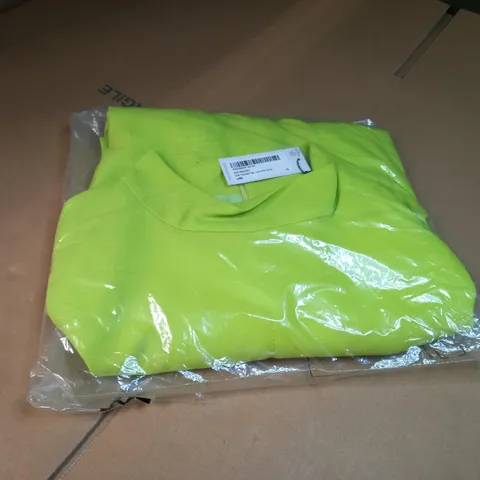 PACKAGED KAREN MILLEN LIME SOFT TAILORED HIGH LOW MIDI DRESS - SIZE 16