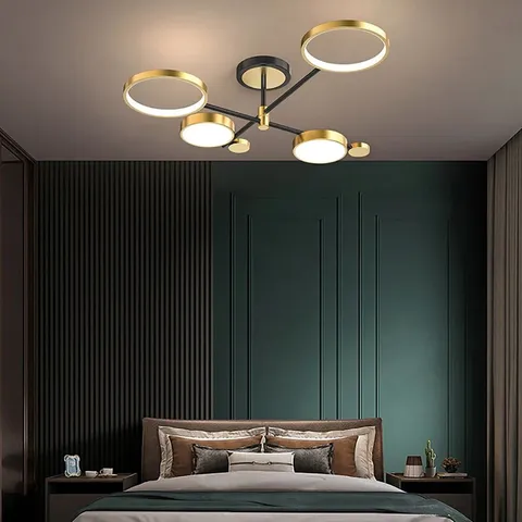 BOXED ALOY NORDIC STYLE SEMI FLUSH MOUNT LIGHTING 