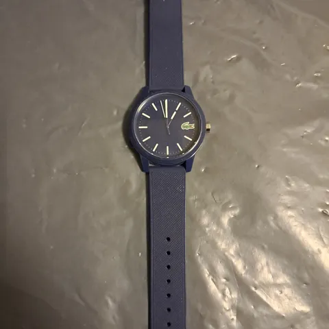 LACOSTE NAVY WATCH WITH RUBBER 