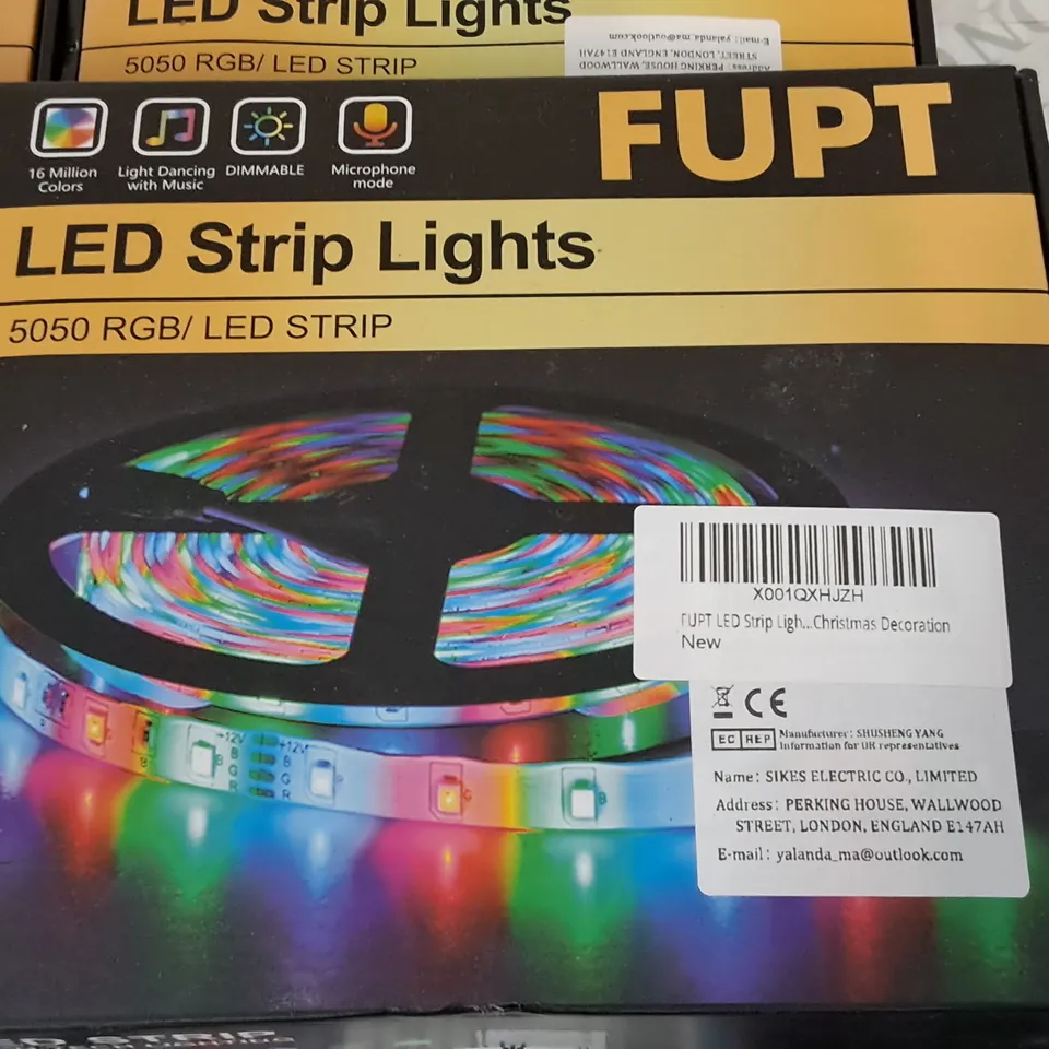 LOT OF 6 BOXED LED STRIP LIGHTS