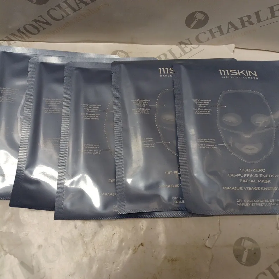 BOXED 111SKIN SUB-ZERO DE-PUFFING ENERGY FACIAL MASK (5 IN BOX)