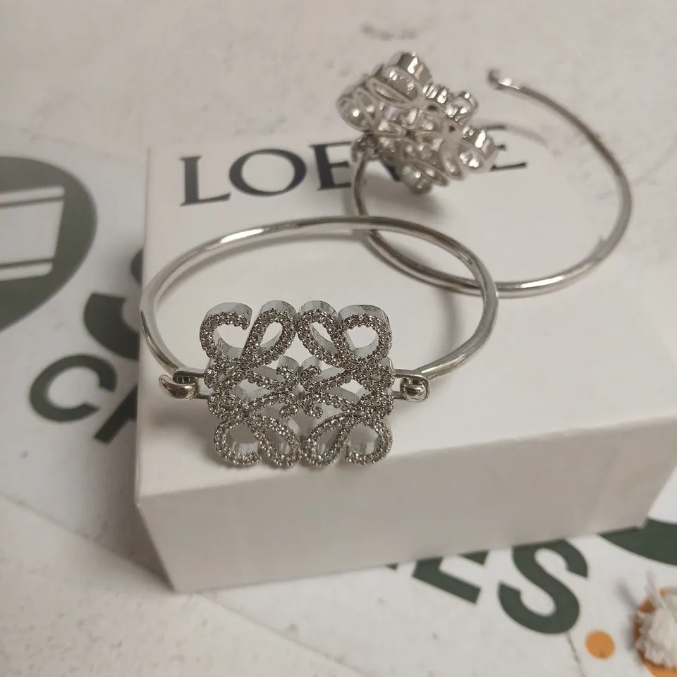 LOEWE SILVER-TONE BANGLES