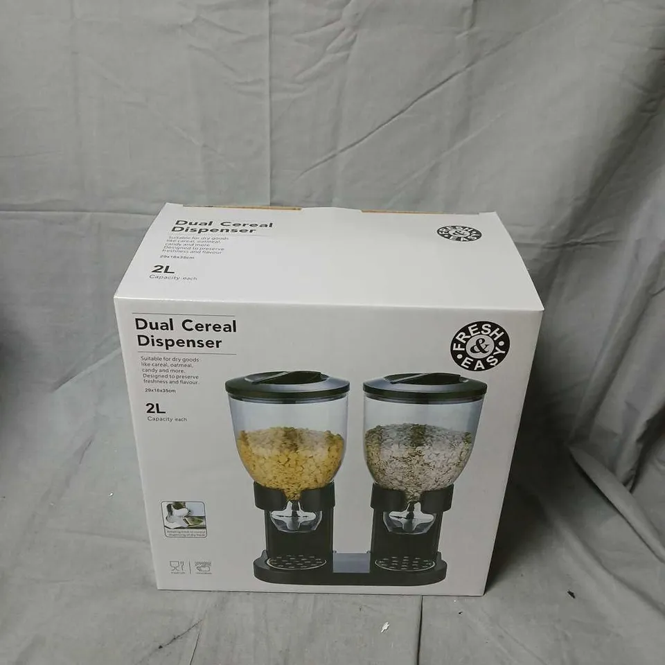 DUAL CEREAL DISPENSER (2 X 2L CAPACITY) – BOXED