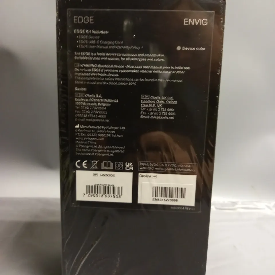 BOXED AND SEALED ENVIG EDGE FACIAL DEVICE FOR LUMINOUS AND SMOOTH SKIN