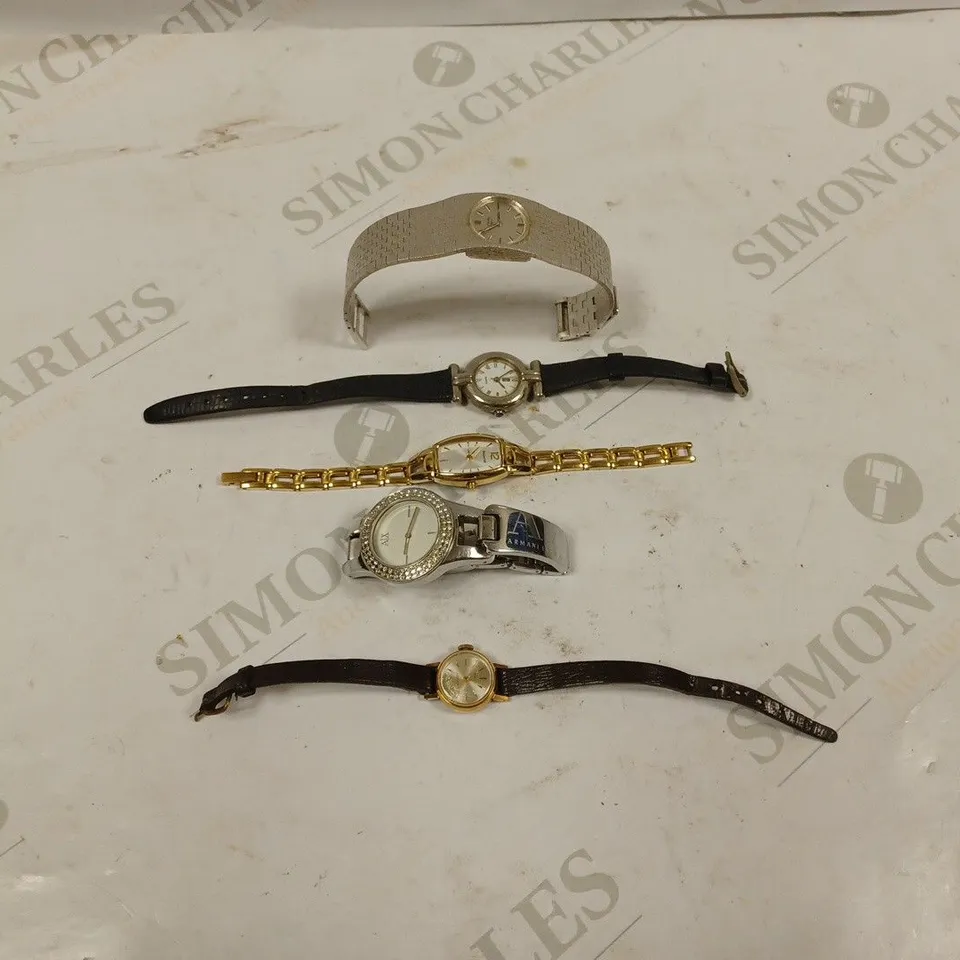 BAG TO CONTAIN APPROX. 5 X ASSORTED VERY SMALL WATCHES. BRANDS VARY 