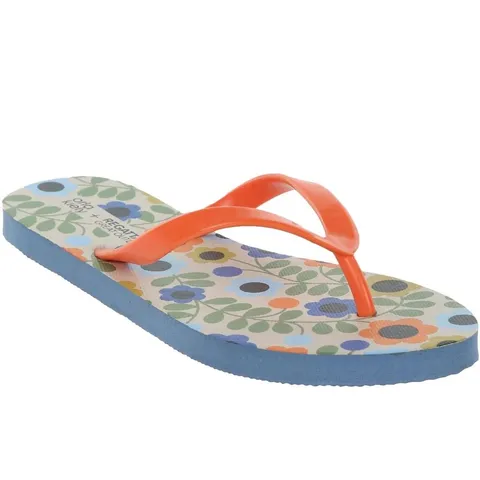 REGATTA ORLA KIELY CUSHIONED FLIP FLOPS MEADOW FLORAL UK SIZE 6