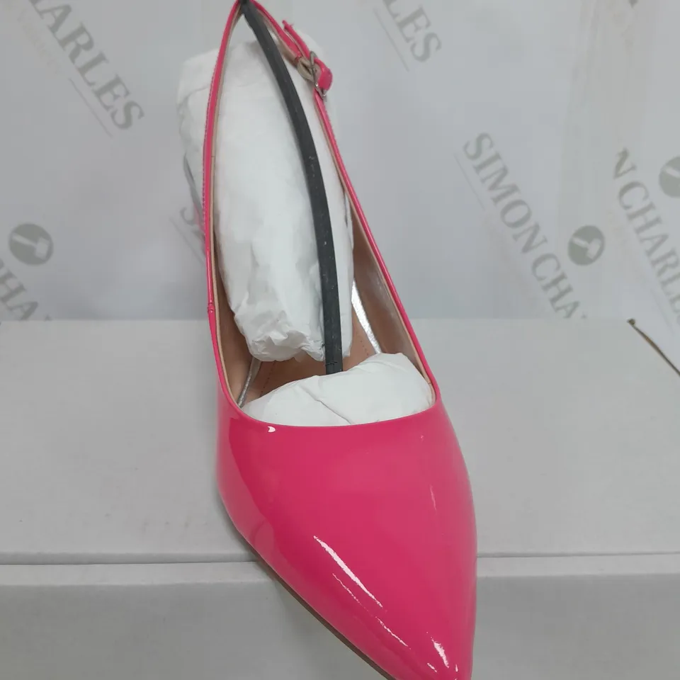 MODA IM PELLE PINK DESIGNED HIGH HEELS - UK SIZE 7