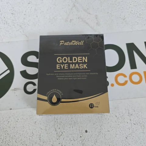PATCHWELL GOLDEN EYE MASK – 12-PATCH COLLAGEN UNDER-EYE SHEET MASK