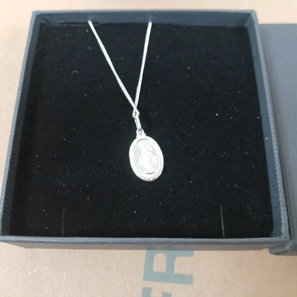 STERLING SILVER RHODIUM PLATED NECKLACE