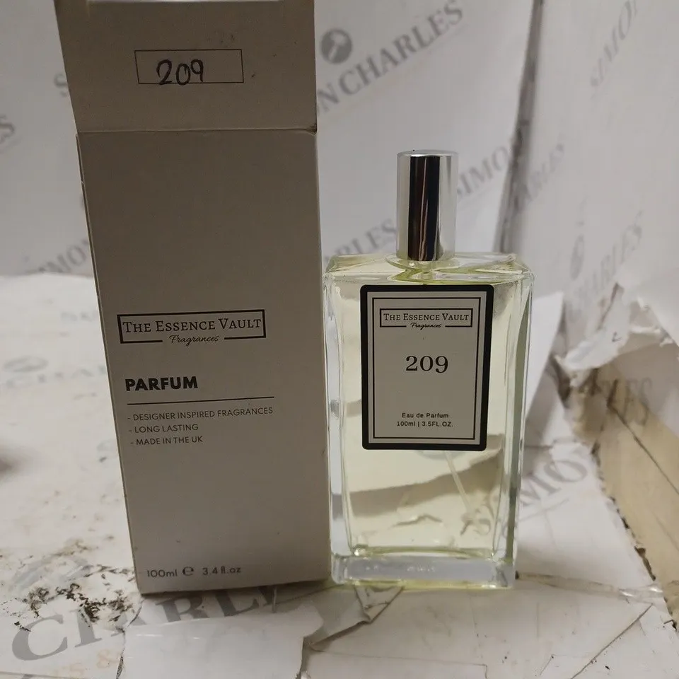 BOXED THE ESSENCE VAULT FRAGRANCES 209 PARFUM 100ML 