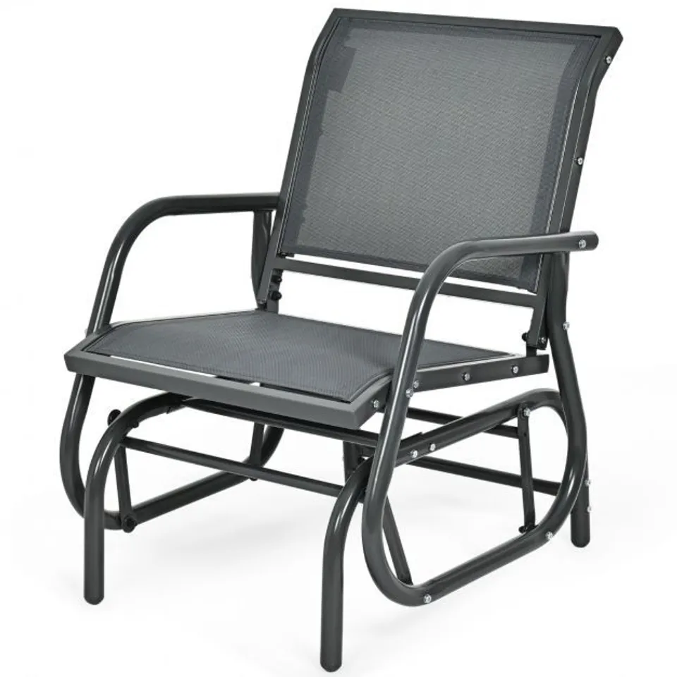 BOXED COSTWAY SWING GLIDER CHAIR OUTDOOR SINGLE ROCKING CHAIR PATIO CHAIR GARDEN