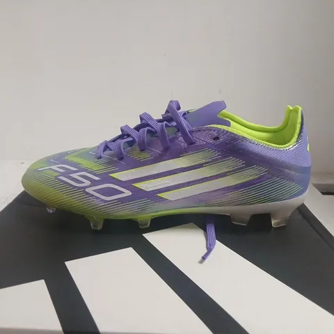 ADIDAS F50 PRO FG FOOTBALL BOOTS – PURPLE/NEON, UK 6