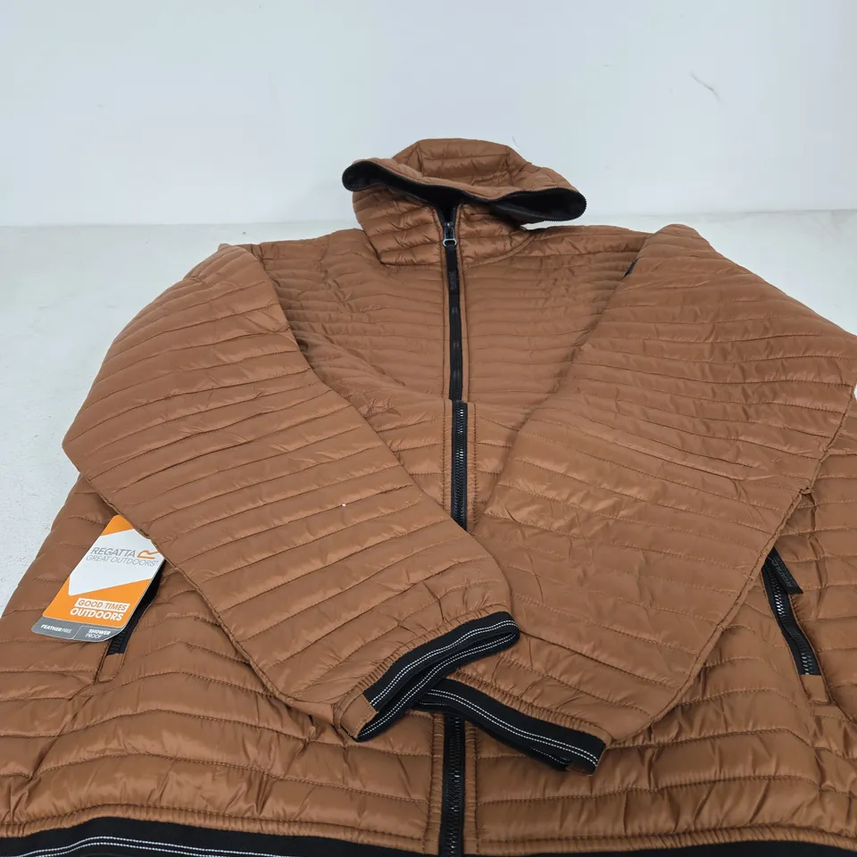 REGATTA GREAT OUTDOORS PUFFER JACKET – NUT BROWN, UK XXL