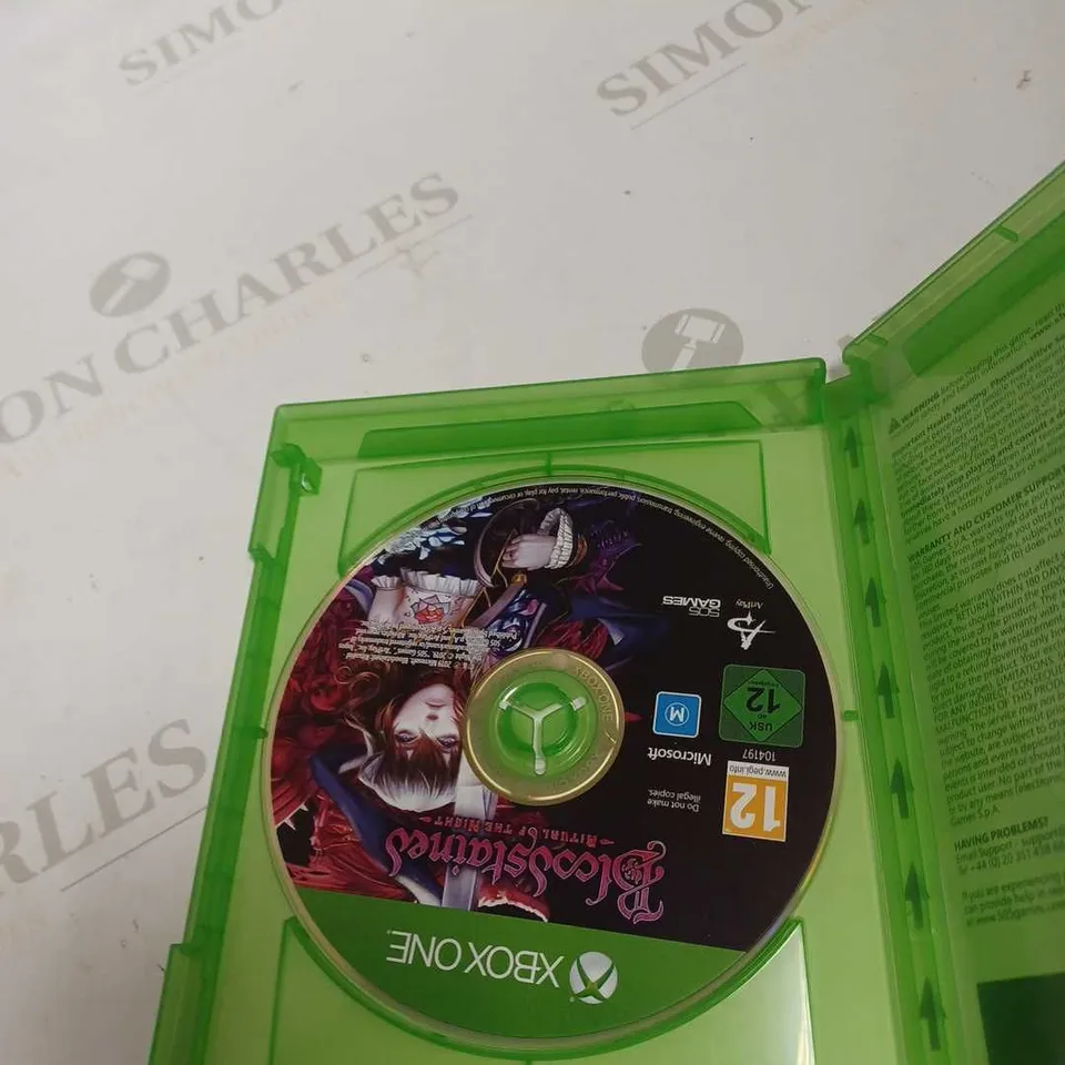 XBOX ONE BLOODSTAINES RITUAL OF THE NIGHT 