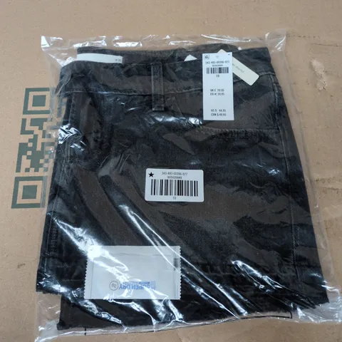 BAGGED HOLLISTER ULTRA LOW-RISE TWILL ICON MICRO MINI SKORT IN BLACK - SIZE 10