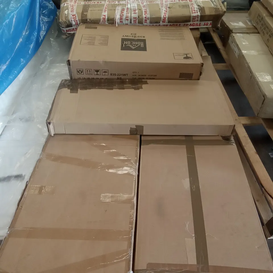 PALLET OF FLATPACK FURNITURE PARTS 