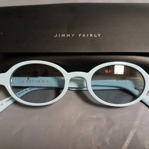 JIMMY FAIRLY BLUE GLASSES IN CASE