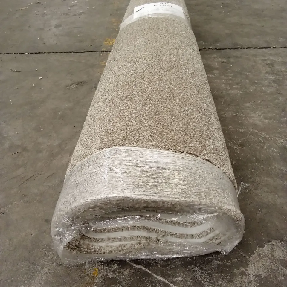 ROLL OF QUALITY MIGHTY TWIST STONE 1550 CARPET // APPROX SIZE; 1.65 x 4m