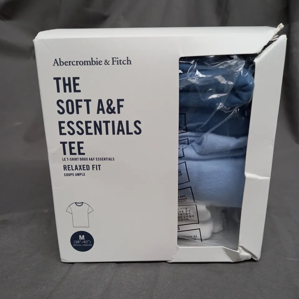 BOXED ABERCROMBIE & FITCH THE SOFT A&F ESSENTAILS TEE RELAXED FIT - MEDIUM