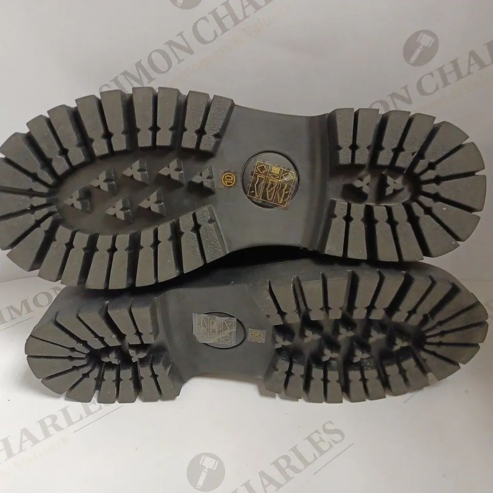 KOI VEGAN PINEMOON MEN'S BLACK LACE UP SHOES - SIZE 10