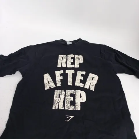 GYMSHARK T-SHIRT - BLACK - UK SIZE S