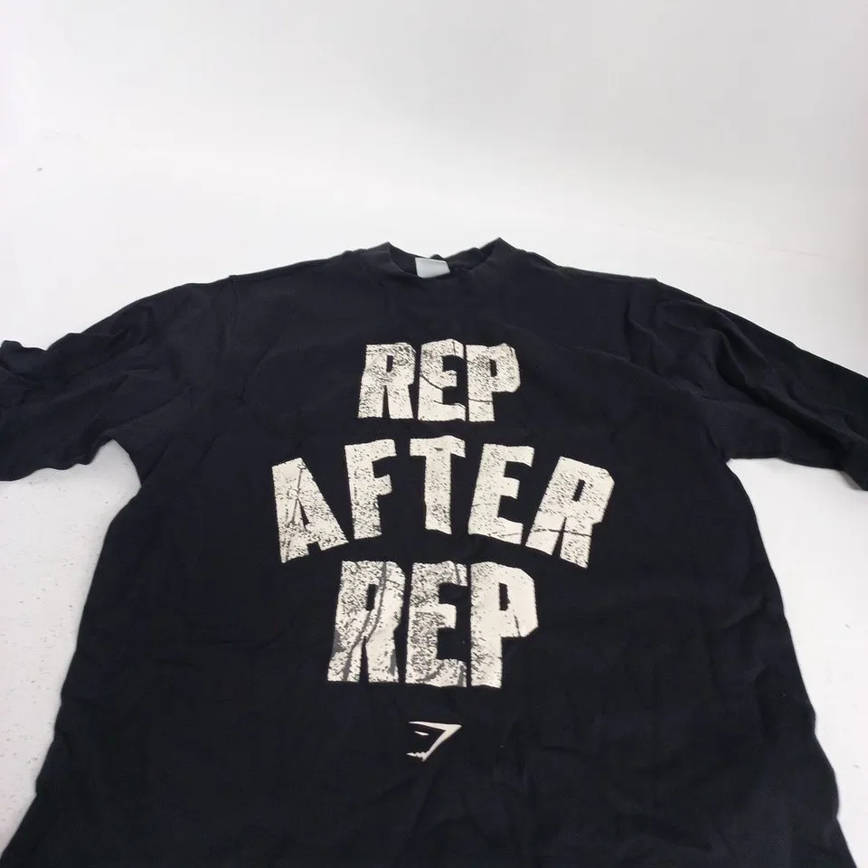 GYMSHARK T-SHIRT - BLACK - UK SIZE S