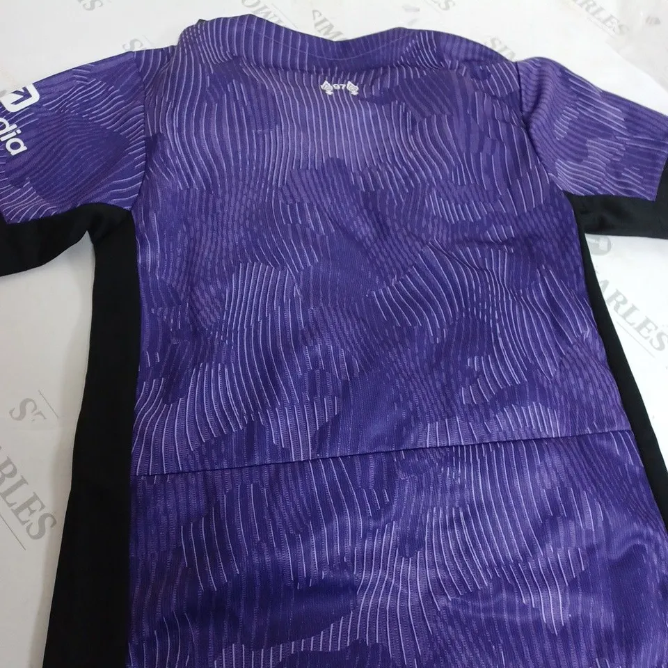 LIVERPOOL FC AWAY SHIRT & SHORTS SET IN PURPLE -SIZE 24