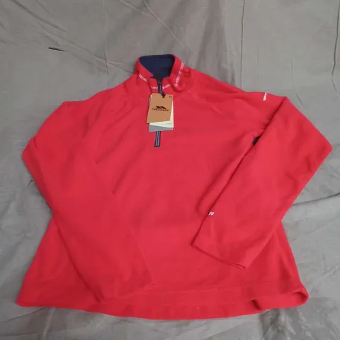 TRESPASS AIRTRAP FLEECE IN RED SIZE XS