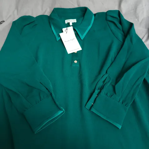 PHASE EIGHT PETITE GINA SWING DRESS – GREEN, UK SIZE 16