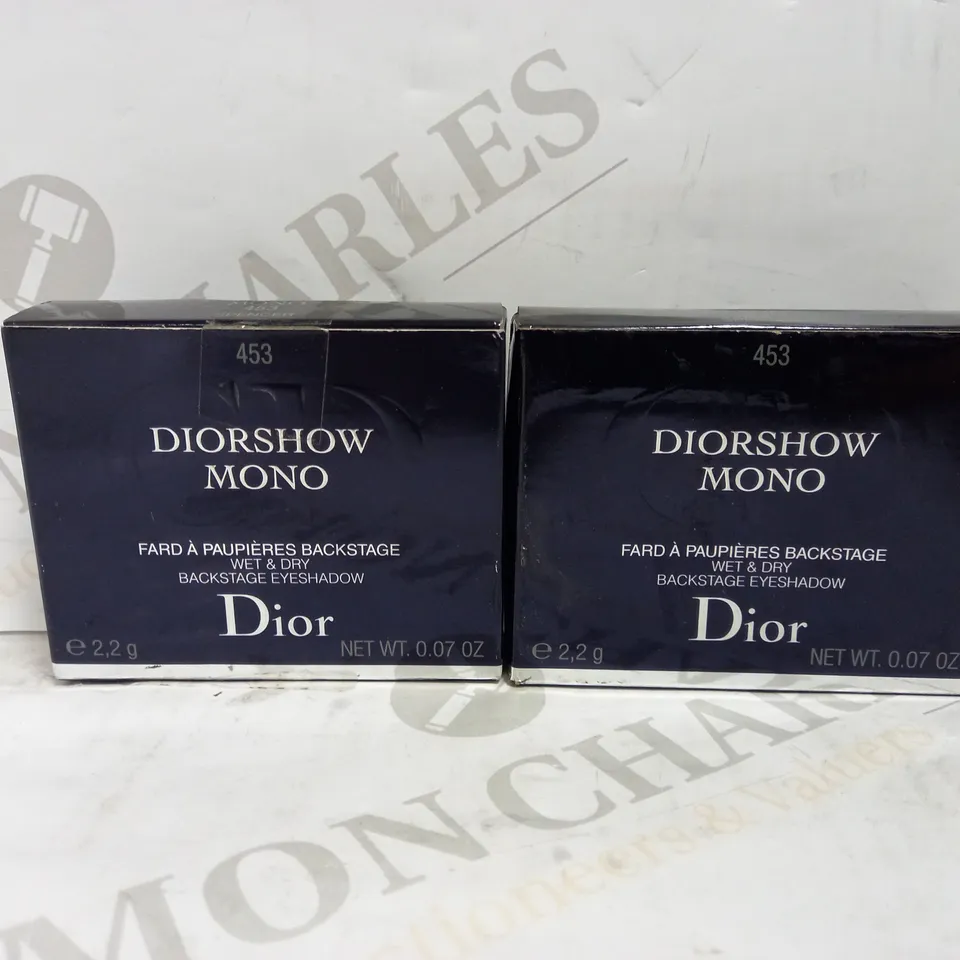 LOT OF 2 DIOR DIORSHOW MONO EYESHADOW - 453 SPENCER