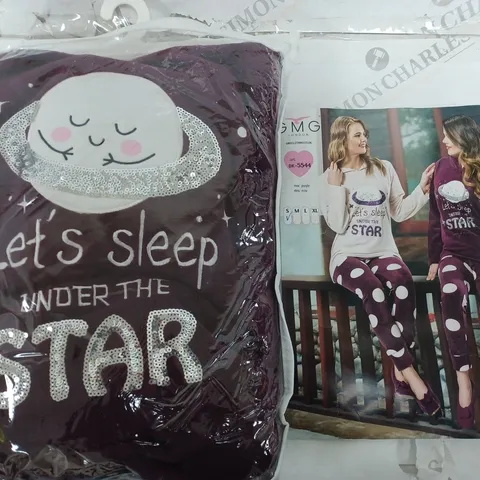 GMG LONDON PJ IN PURPLE SIZE S