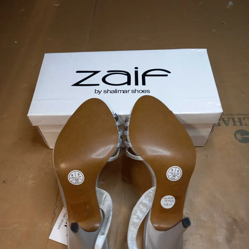 ZAIF OPEN TOE HEEL SHOES SIZE 6